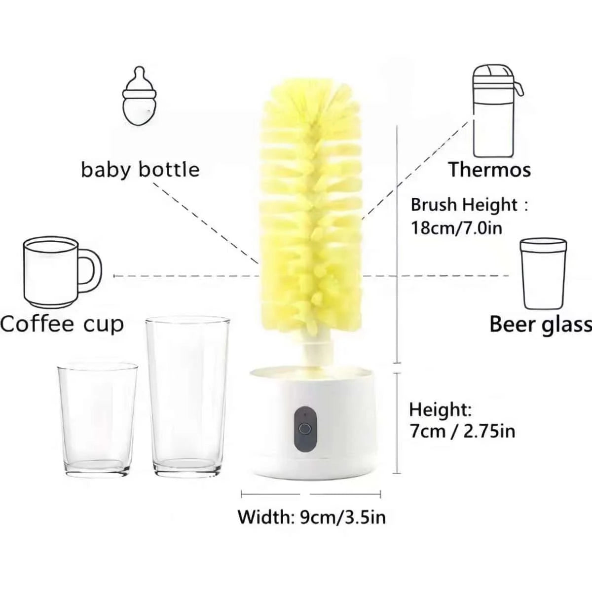 Glass Electric Automatic Brush