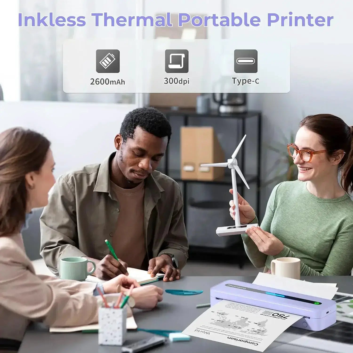 Phomemo M832 A4 Thermal Printer Bluetooth Portable Inkless