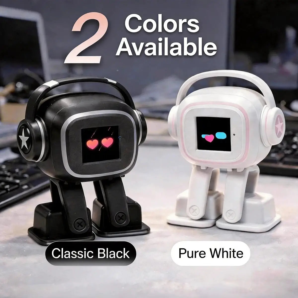 AI Dancing Robot With Emoji Display And Voice Control For Kids And Adults