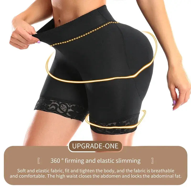 Butt Lifting Shapewear Shorts With Extra Large Pads