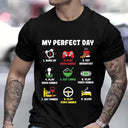 Men's T-Shirts My Perfect Day Gamer Cool Funny Video Game Tee
