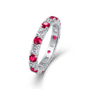 S925 Silver Blue Star Moissanite Ring
