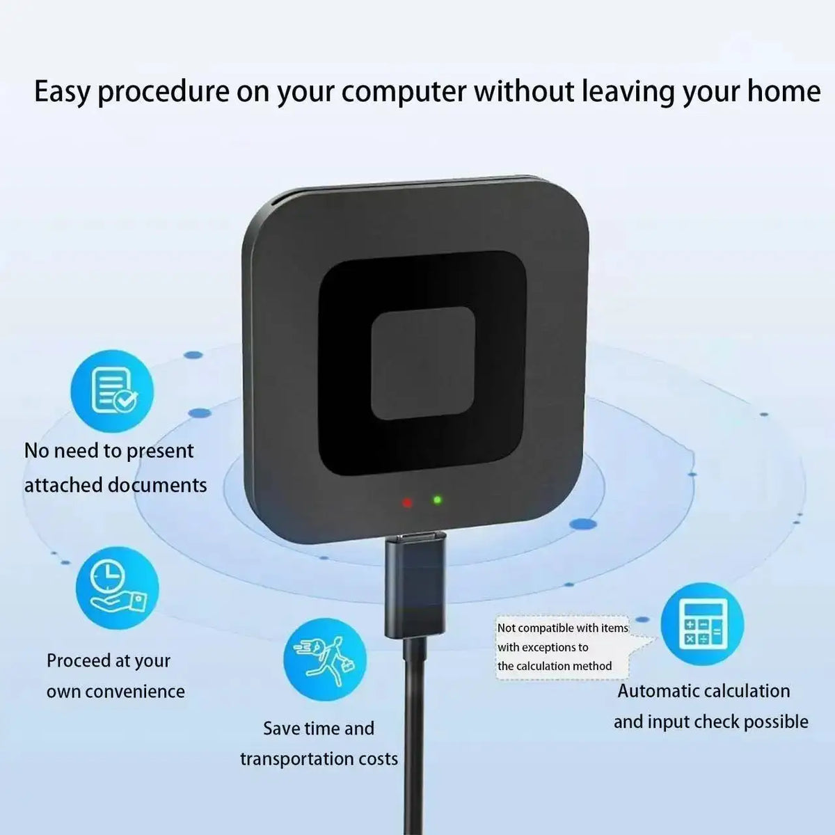 UTHAI X05 Square Smart Card Reader USB 2.0 ATMC AC DNI IC Bank Card Tax Reporting - E-commerce SEO Optimized Title
