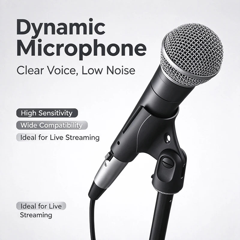 Professional Wired Dynamic Microphone Karaoke