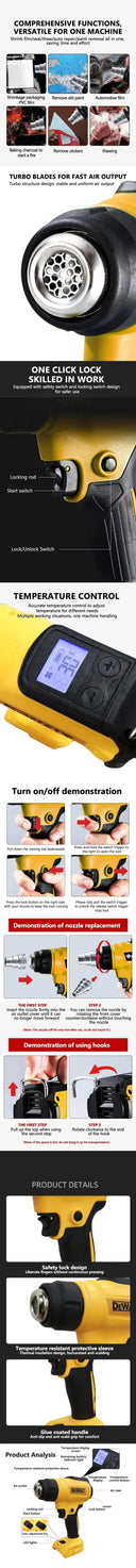 Cordless Heat Gun for DIY Welding Tasks
