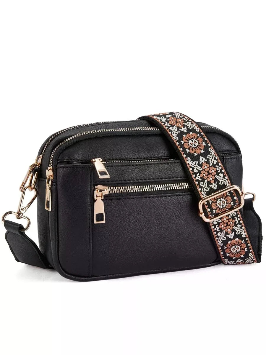 Quilted Embroidery Grid Colorblocking Retro
