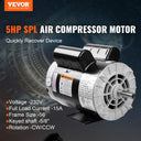 VEVOR Electric Air Compressor Motor 230V 15Amps 3450RPM Performance