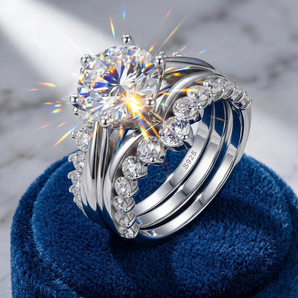 Luxury Moissanite Engagement Ring — product image 1
