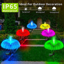 Colorful Solar Jellyfish Lights Outdoor Garden Decor