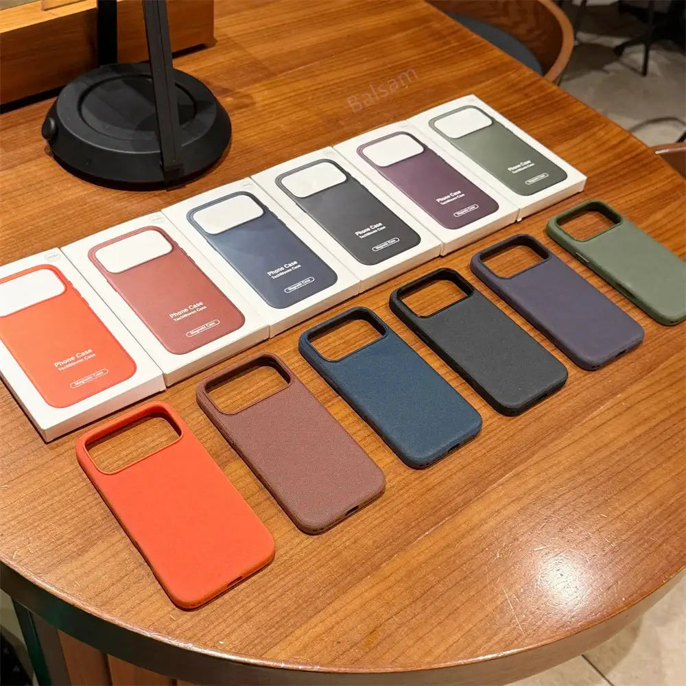 Luxury Tech Woven for Magsafe Magnetic Case for Iphone 18 17 16 15 Plus 14 13 12 11 Pro Max TechWoven Wireless Charging Cover