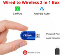 2 In1 Wireless Carplay And Android Auto AI Box Mini Adapter
