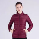 New Autumn Winter Women Ultra Light Down Jackets Slim Coats