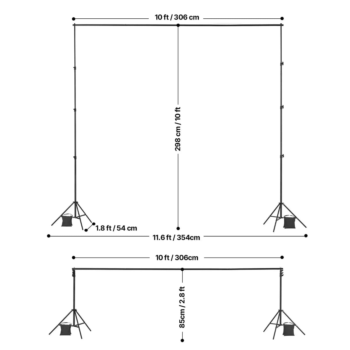 Heavy Duty Metal Backdrop Stand — product image 12