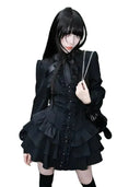 Elegant Gothic Lace Dress for Women Gala