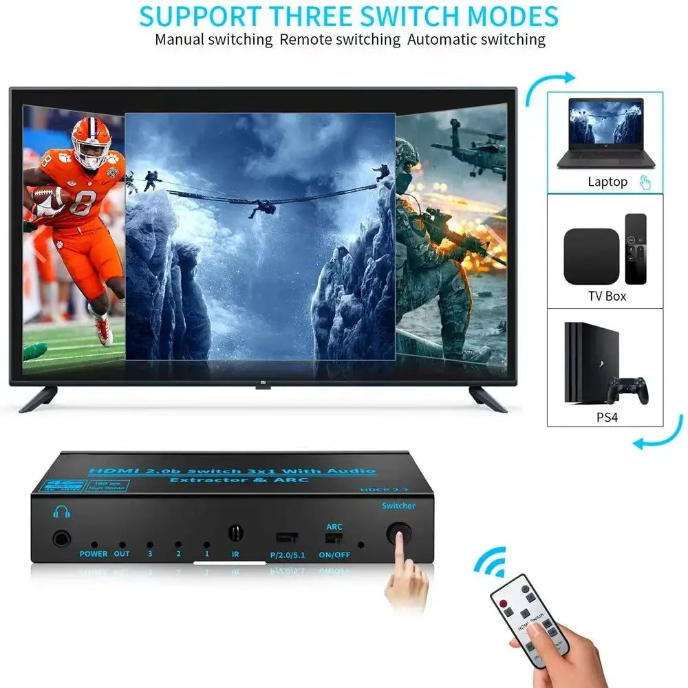 HDMI Switch - Extracts HiFi Audio — product view 3