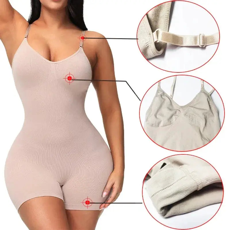 Seamless Open Crotch Shapewear Bodysuit By Guudia Comfort