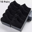 Men's Stylish Breathable Business Ankle Socks - 10 Pairs