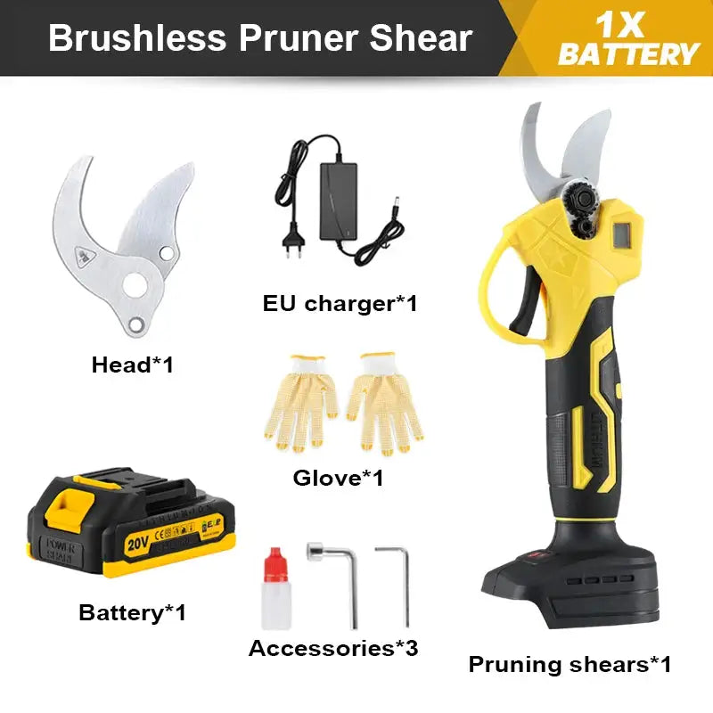 Battery Powered Electric Pruning Shears Dual Batteries — product view 13