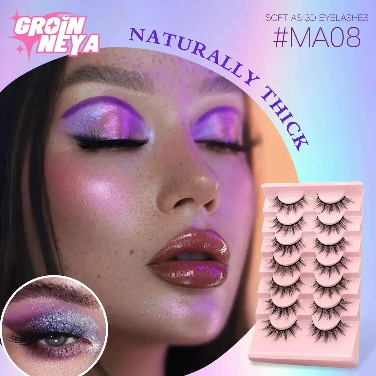 Luxury Vegan Voluminous Wispy Faux Eyelashes Makeup