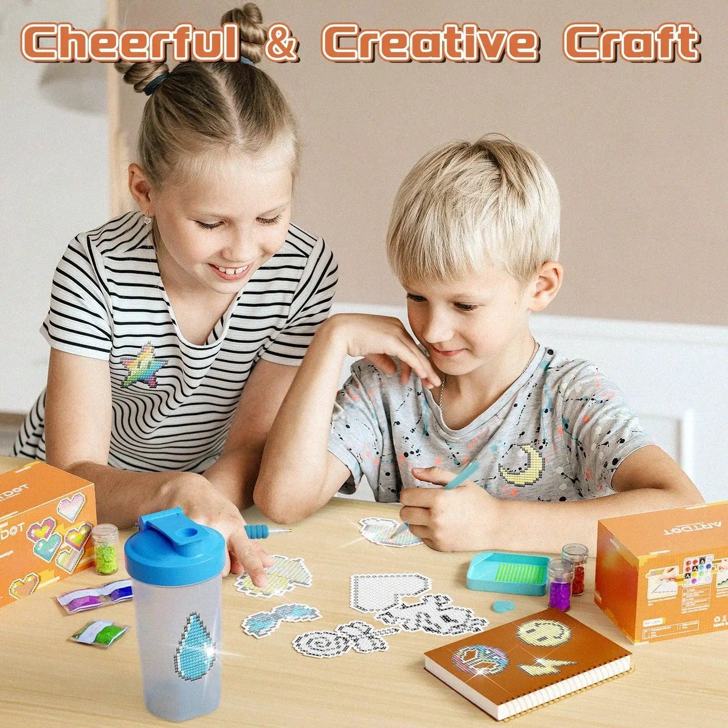 ARTDOT Cartoon Diamond Painting Stickers Kit 38 Pieces