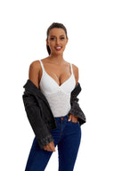 Lace Bodysuit with Tummy Control & Built-in Bra Slimming