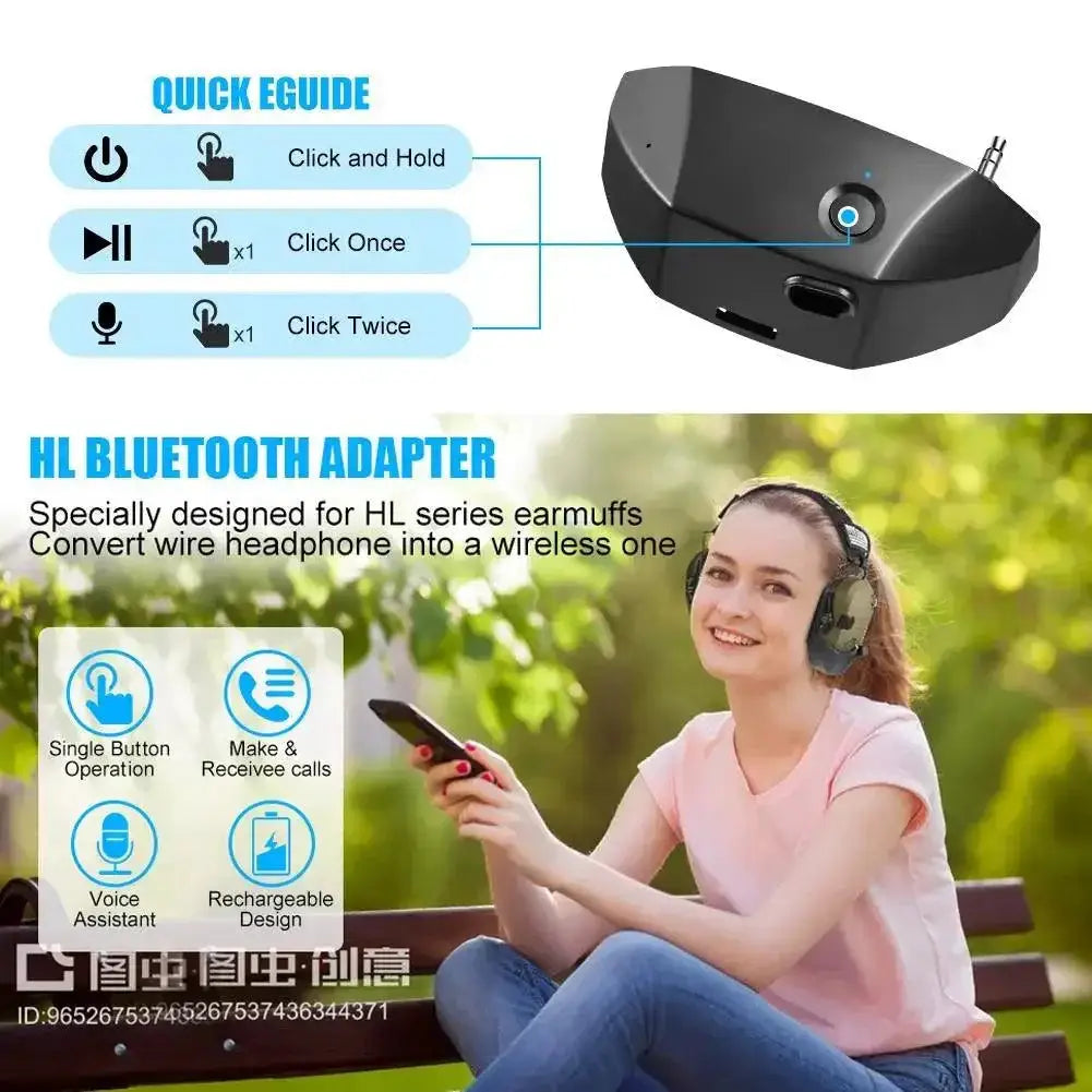 W1 Wireless Bluetooth Converter For Walker Earmuffs