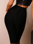 BEAUKEY Stretch Pencil Skirt