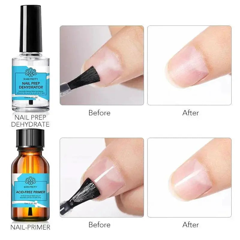 Effortless Gel Manicure Kit Base Coat Top Coat Nail Art Set