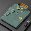 New Summer Korean Embroidered Polo Shirt Men's Luxury Top