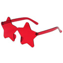 Frameless Star-Shaped Sunglasses for Cosplay and Fashion