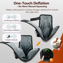Rechargeable Air Compression Ankle Massager with Heat 3 Modes 4 Levels Heated Foot Wrap Pneumatic Ankle Foot Muscle Relaxer