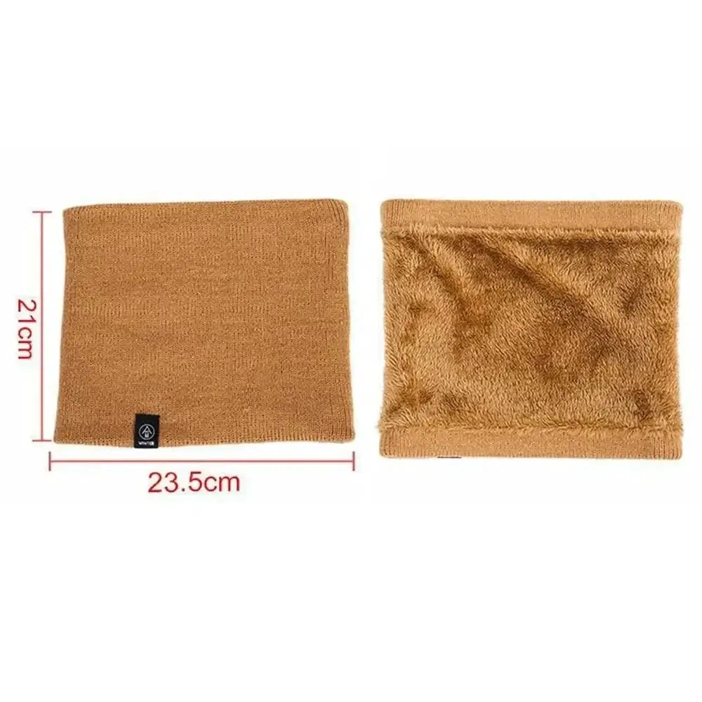 Unisex Cashmere Plush Ring Scarf Warm Winter Accessory