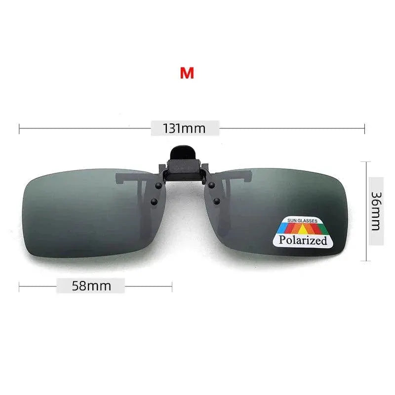 Clip On Polarized Sunglasses Night Vision UV400 Protection