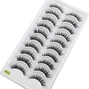 Glamorous Handmade 3D Mink Crisscross Eyelashes 10 Pairs