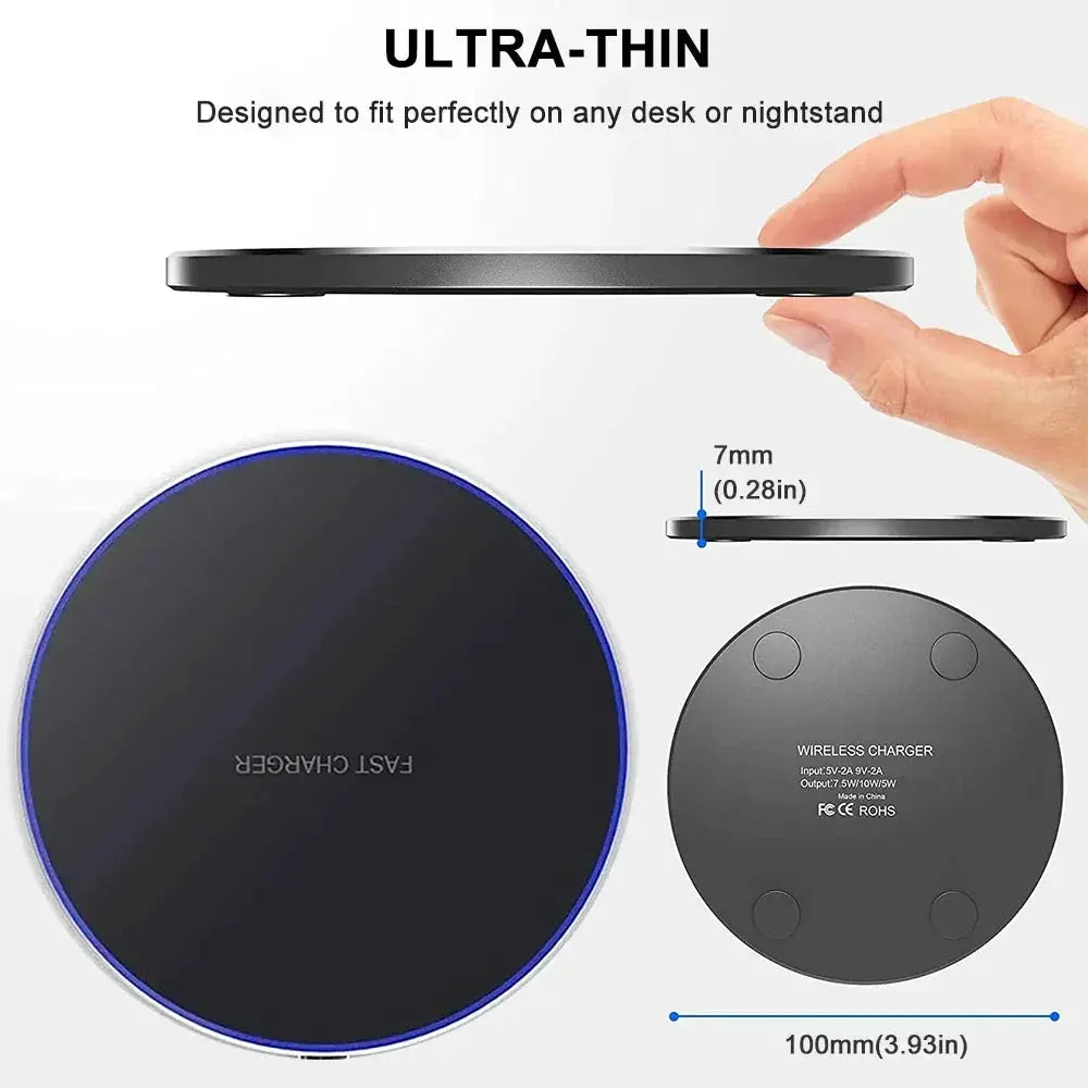 15W Wireless Charger Pad For iPhone 16 15 14 13 12