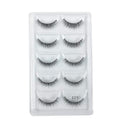 Crisscross 3D Faux Mink Eyelashes Set - 5 Pairs Glamorous