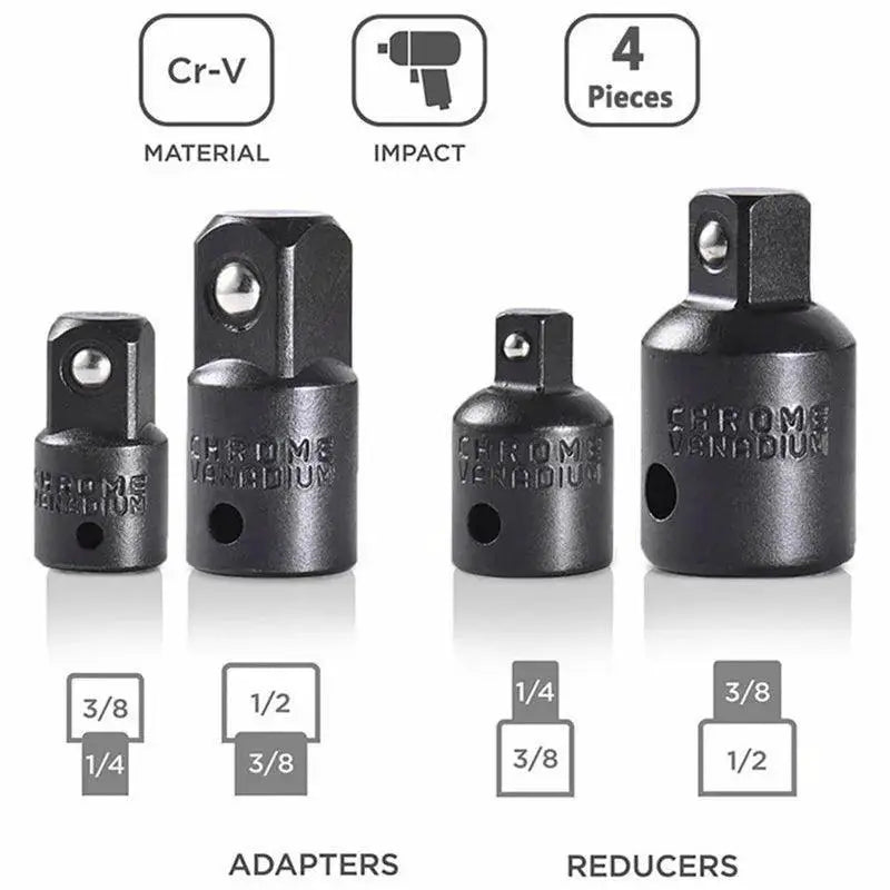 12-Piece Impact Socket Adapter Set for Metalworking Use - OurLum.com
