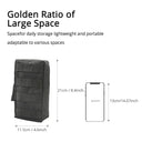 Outdoor Tactical Molle Waist Bag 1000D Oxford Black Fanny Pack