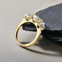 Anniversary Moissanite Ring For Couples