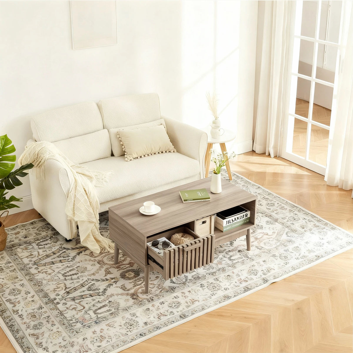 Wooden Compact Coffee Table