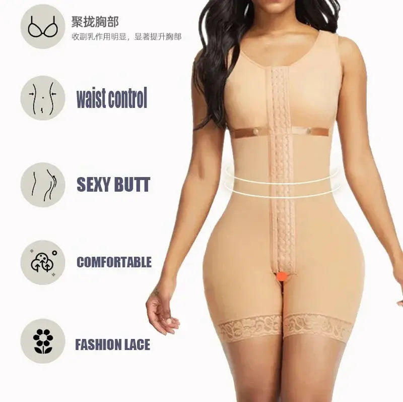 AfruliA High Compression Bodysuit Shapewear Tummy Control