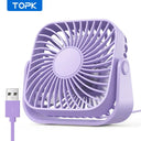 Topk 4-Inch USB Mini Fan - Cooling Breeze