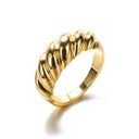 Luxury Gold Stainless Steel Rings Elegant Jewelry Set for All