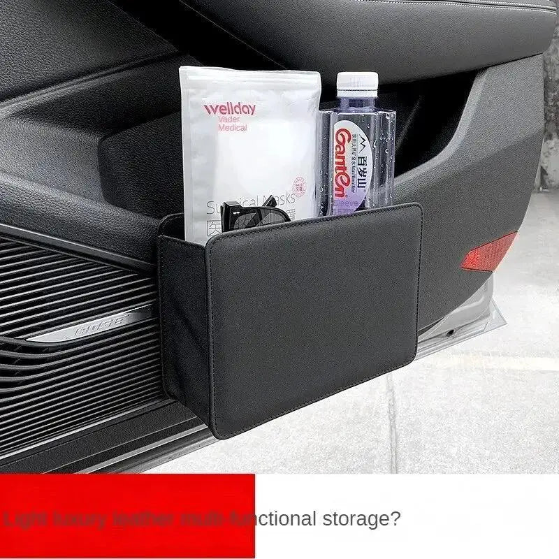 Car Trash Can Door Storage Box Foldable Hanging Bag