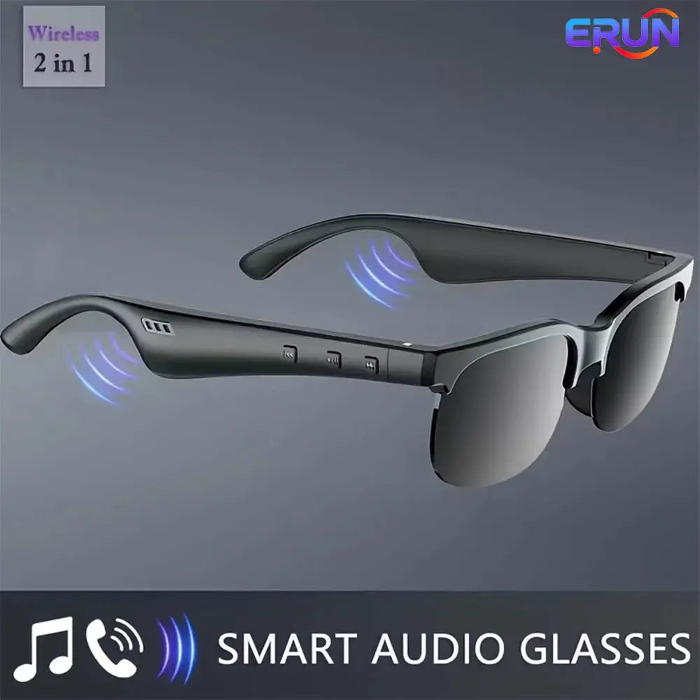 Smart Glasses with Wireless HIFI Headphones, Dual Speaker, Touch — product view 1