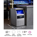SucceBuy Commercial Ice Maker Machine Stainless Steel Ice Maker