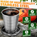 Stainless Steel Retractable Cup Outdoor