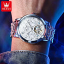 Olevs Mens Automatic Skeleton Watch