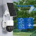 Solar-Powered Outdoor Security Camera with Smart Detection