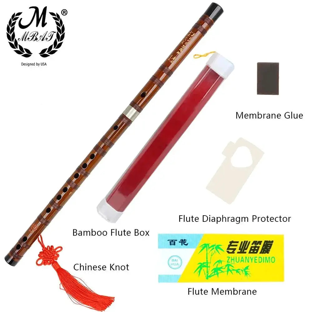 M MBAT Bamboo Flute Dizi Professional Woodwind Instrument